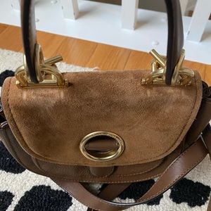 Michael Kors leather and suede purse